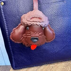 Goldendoodle Chocolate Dog Bag Charm Poodle Purse Charm Brown Dog Gift NEW